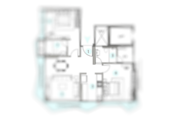 Mahindra Lifespaces Matunga 2BHK Plan